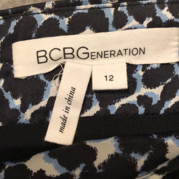 Blue & Black Leopard Mini Skirt - Picture 3 of 6